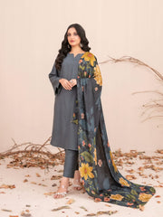 Zubiya by Tawakkal Fabrics Leather Peach Unstitched 3Pc Suit D-5080