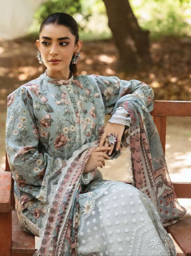 Tahra by Zainab Chottani Embroidered Lawn Unstitched 3Pc Suit D-05A SAMAHA