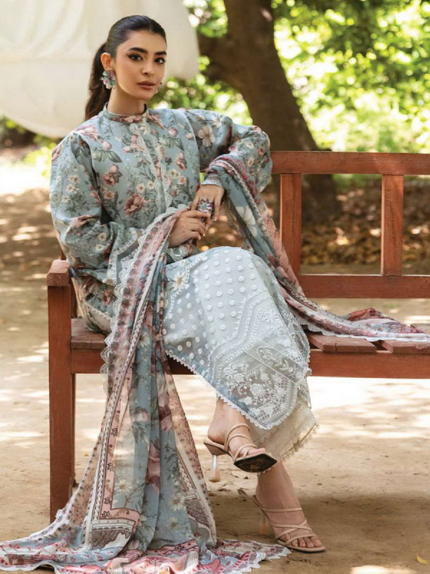 Tahra by Zainab Chottani Embroidered Lawn Unstitched 3Pc Suit D-05A SAMAHA