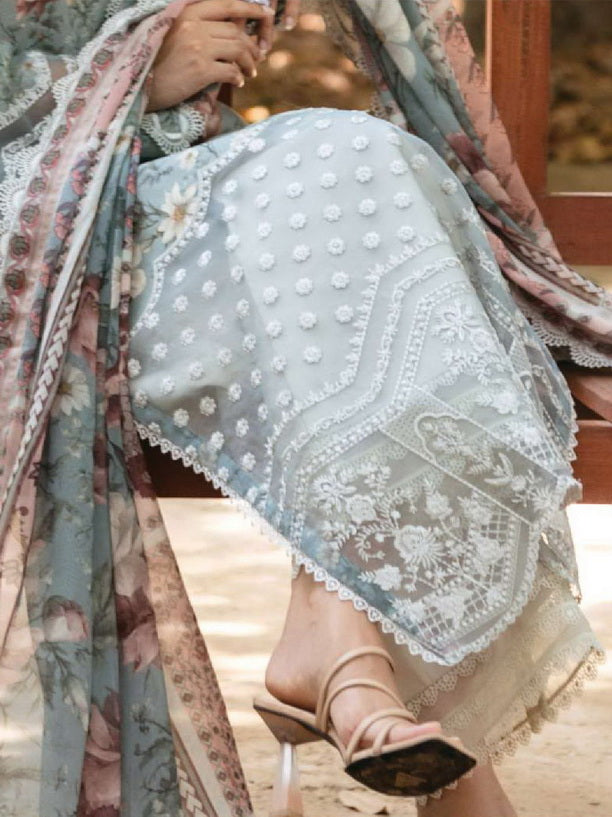 Tahra by Zainab Chottani Embroidered Lawn Unstitched 3Pc Suit D-05A SAMAHA