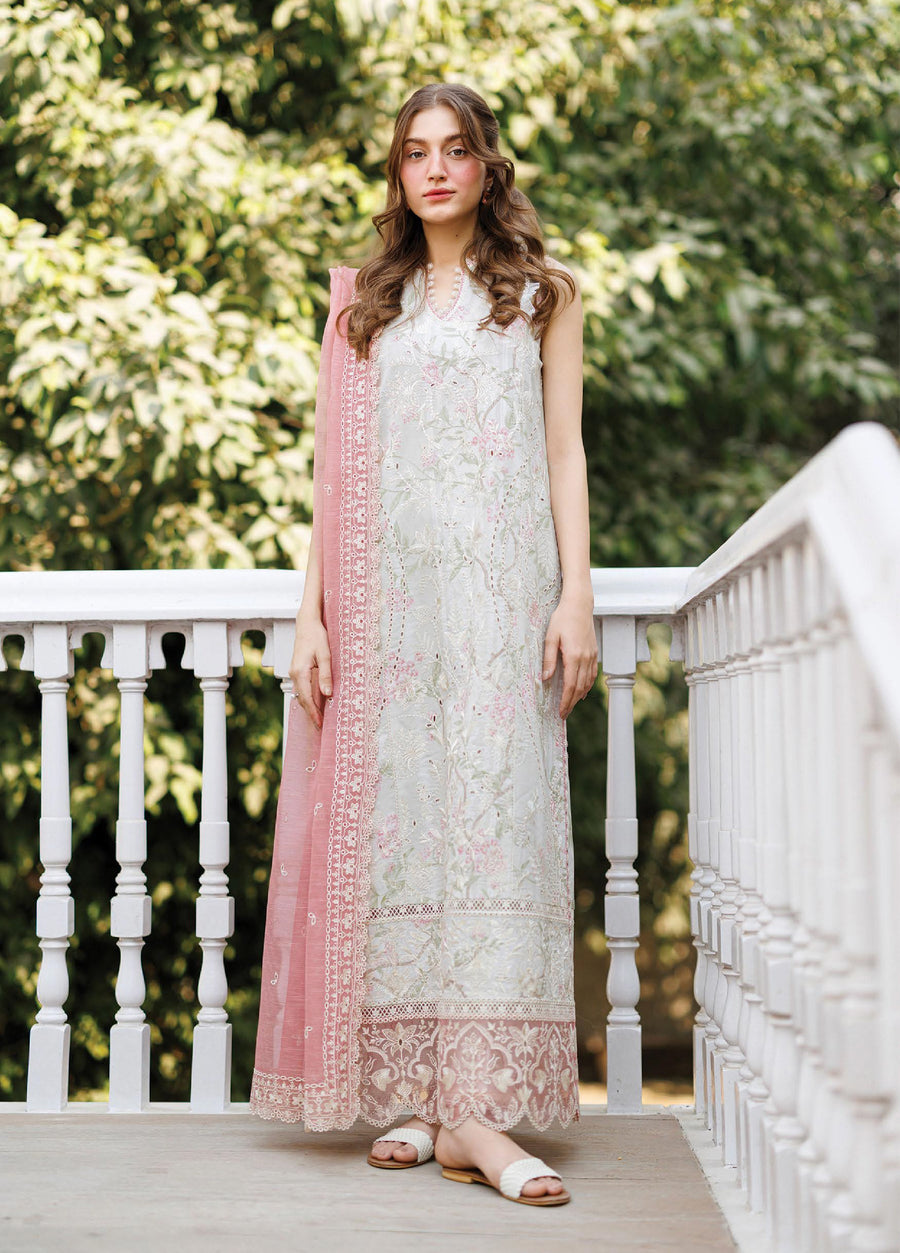 Afrozeh Summer Together Embroidered Lawn Unstitched 3Pc Suit - AUREVIA