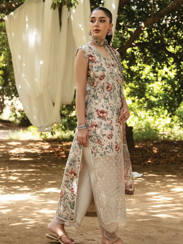Tahra by Zainab Chottani Embroidered Lawn Unstitched 3Pc Suit D-05B SAMAHA