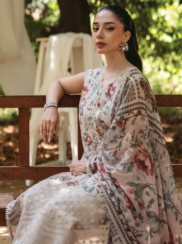 Tahra by Zainab Chottani Embroidered Lawn Unstitched 3Pc Suit D-05B SAMAHA