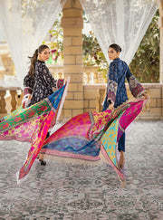Zainab Chottani Luxury Lawn Unstitched Embroidered 3Pc Suit D-5B GULFISHAN