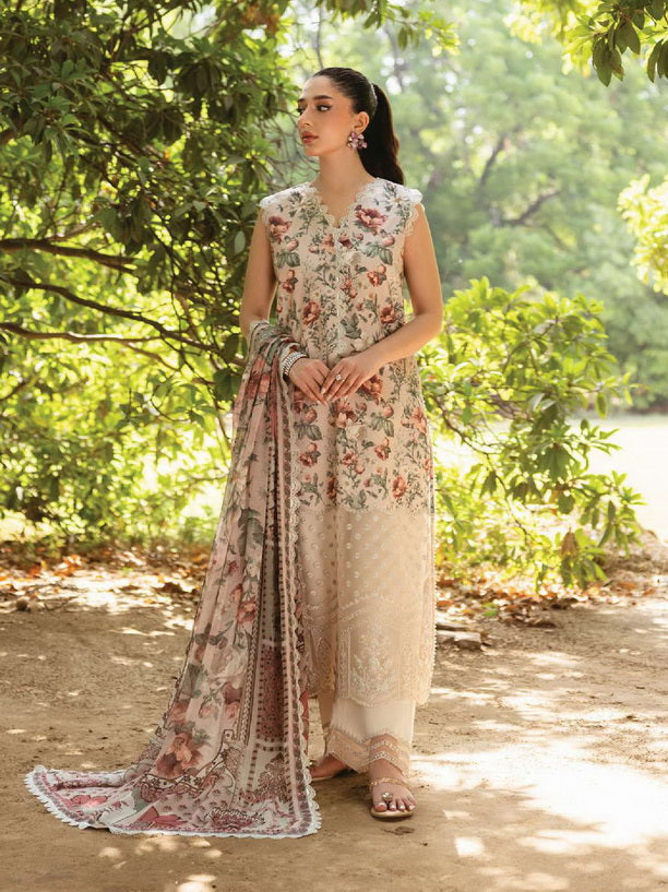 Tahra by Zainab Chottani Embroidered Lawn Unstitched 3Pc Suit D-05B SAMAHA