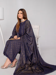Waresha Shemrey Embroidered Broshia Unstitched 3Pc Suit D-63