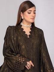 Waresha Shemrey Embroidered Broshia Unstitched 3Pc Suit D-64