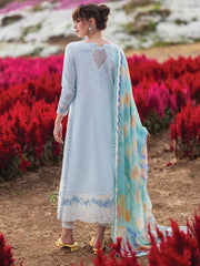 Mushq Hemline The Secerat Garden Unstitched Lawn 3Pc Suit HML24-6A Nixie
