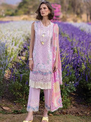 Mushq Hemline The Secerat Garden Unstitched Lawn 3Pc Suit HML24-6B Gerbera