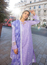 AL Zohaib Dhagakari Embroidered Lawn Unstitched 3Pc Suit D-07