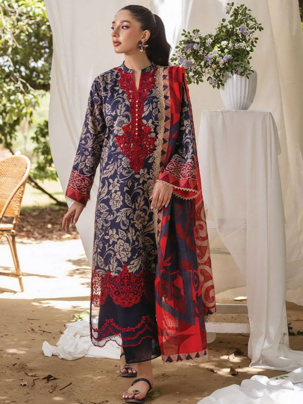 Tahra by Zainab Chottani Embroidered Lawn Unstitched 3Pc Suit D-07A TAMARA