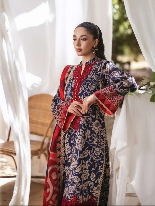 Tahra by Zainab Chottani Embroidered Lawn Unstitched 3Pc Suit D-07A TAMARA