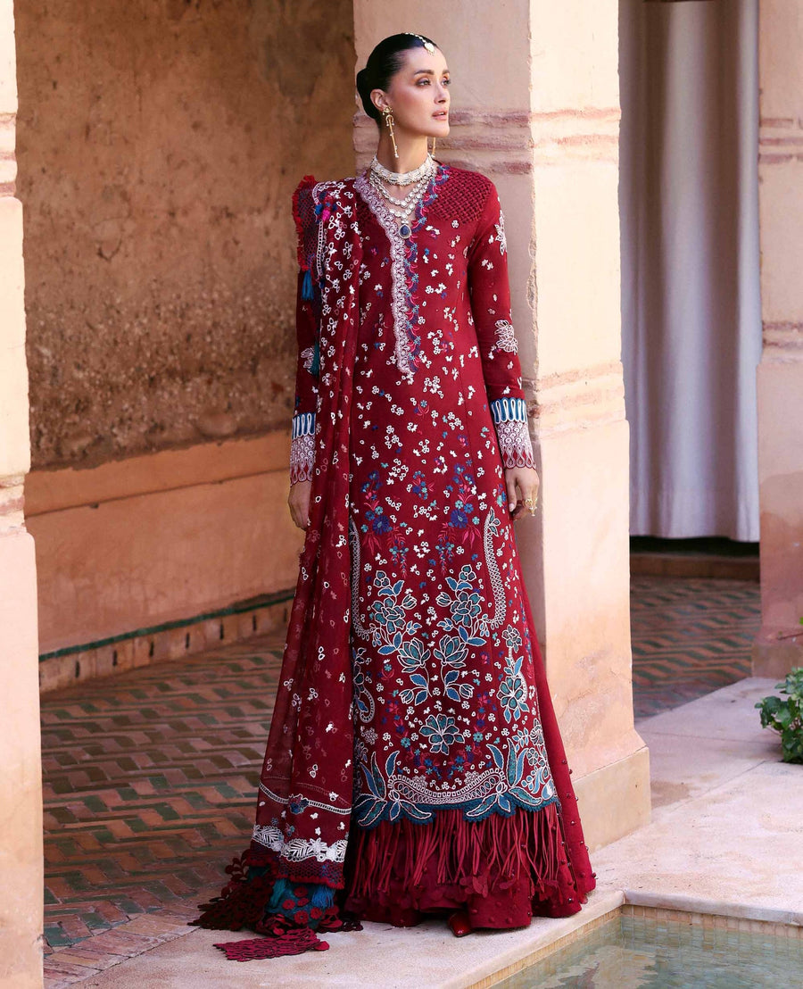 Republic WomensWear Reine Embroidered Lawn Unstitched 3Pc Suit D-7A Eden