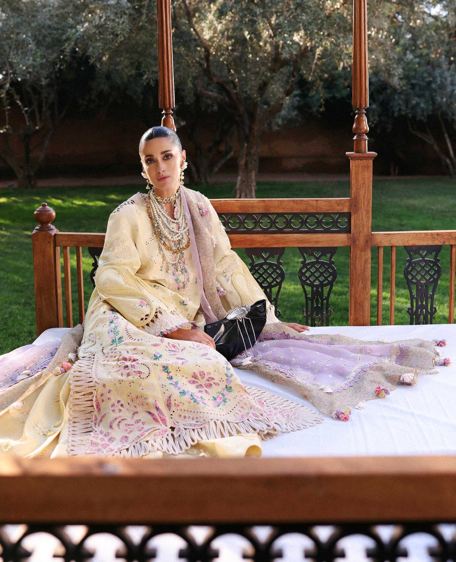Republic WomensWear Reine Embroidered Lawn Unstitched 3Pc Suit D-7B Lumi