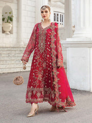 Maria.B Unstitched Embroidered Luxury Chiffon 3Pc Suit MPC-24-107