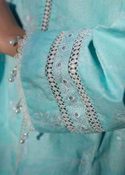 AL Zohaib Dhagakari Embroidered Lawn Unstitched 3Pc Suit D-08