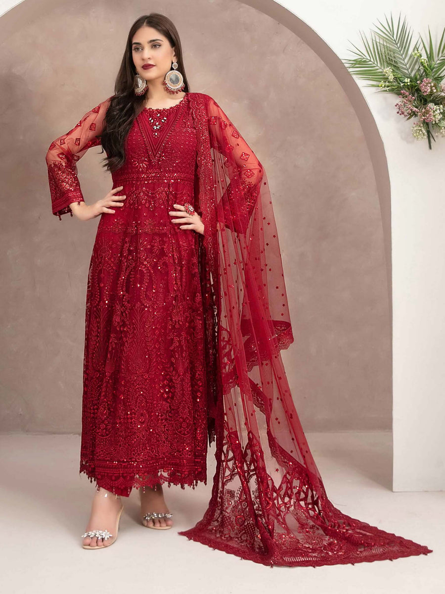 Senyah by Tawakkal Fabrics Unstitched Embroidered Maxi D-8291