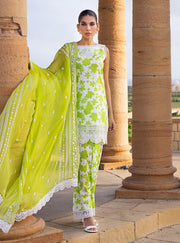 Zainab Chottani Luxury Lawn Unstitched Embroidered 3Pc Suit D-8A CHAMPA