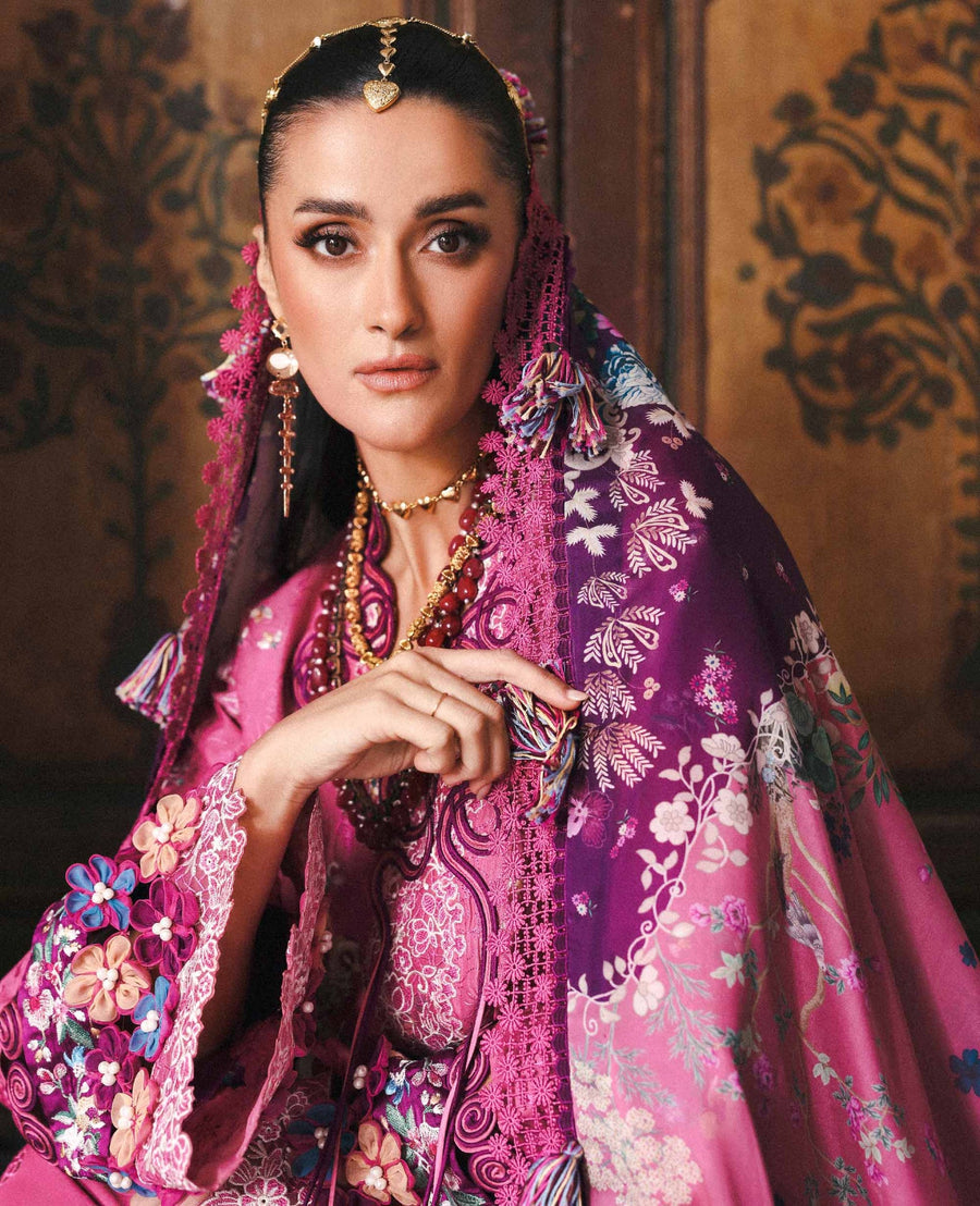 Republic WomensWear Reine Embroidered Lawn Unstitched 3Pc Suit D-8A Aria