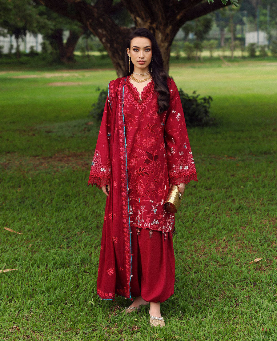 Republic WomensWear Lilas Embroidered Lawn Unstitched 3Pc Suit D-8A ISARA