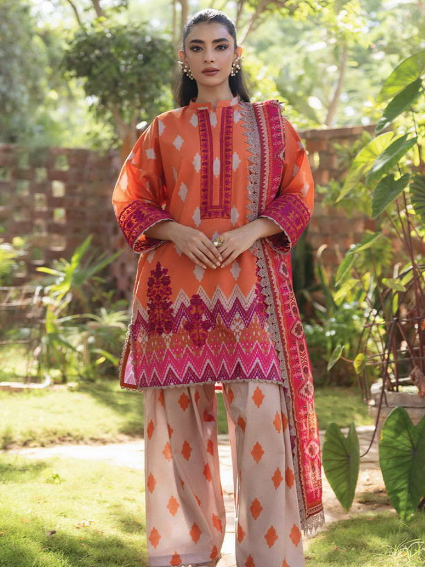 Tahra by Zainab Chottani Embroidered Lawn Unstitched 3Pc Suit D-08B LIZA