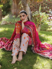 Tahra by Zainab Chottani Embroidered Lawn Unstitched 3Pc Suit D-08B LIZA
