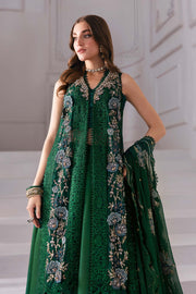 Maria.B Mbroidered 3 Piece Unstitched Embroidered Chiffon Suit BD-3008
