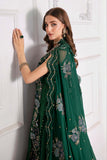 Maria.B Mbroidered 3 Piece Unstitched Embroidered Chiffon Suit BD-3008