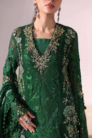 Maria.B Mbroidered 3 Piece Unstitched Embroidered Chiffon Suit BD-3008