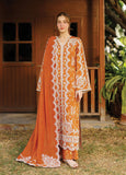 Afrozeh Summer Together Embroidered Lawn Unstitched 3Pc Suit - ELYORA