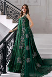 Maria.B Mbroidered 3 Piece Unstitched Embroidered Chiffon Suit BD-3008
