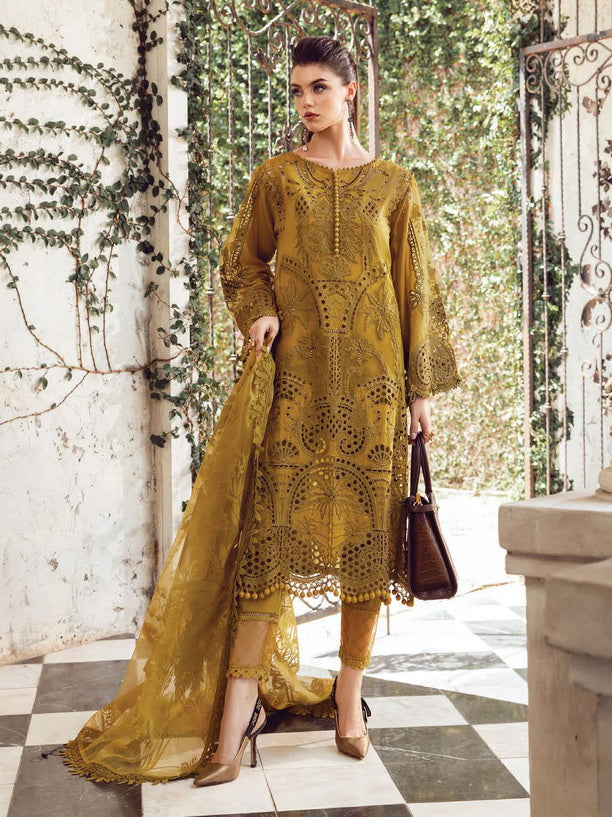 Embroidered Luxury Lawn Unstitched 3Pc Suit EL-24-08