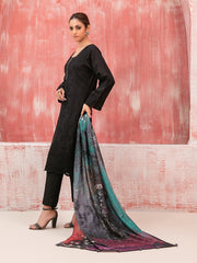 Tawakkal Fabrics Haneen Embroidered Schiffli Viscose 3Pc Suit D-9412