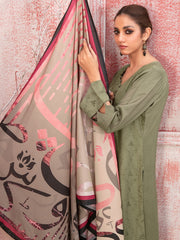 Tawakkal Fabrics Haneen Embroidered Schiffli Viscose 3Pc Suit D-9418