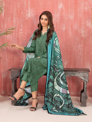 Tawakkal Fabrics Haneen Embroidered Schiffli Viscose 3Pc Suit D-9419