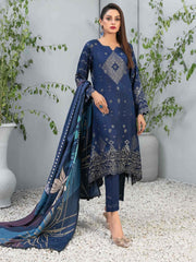 Tawakkal Fabrics Raella Unstitched Embroidered Staple 3Pc Suit D-9622