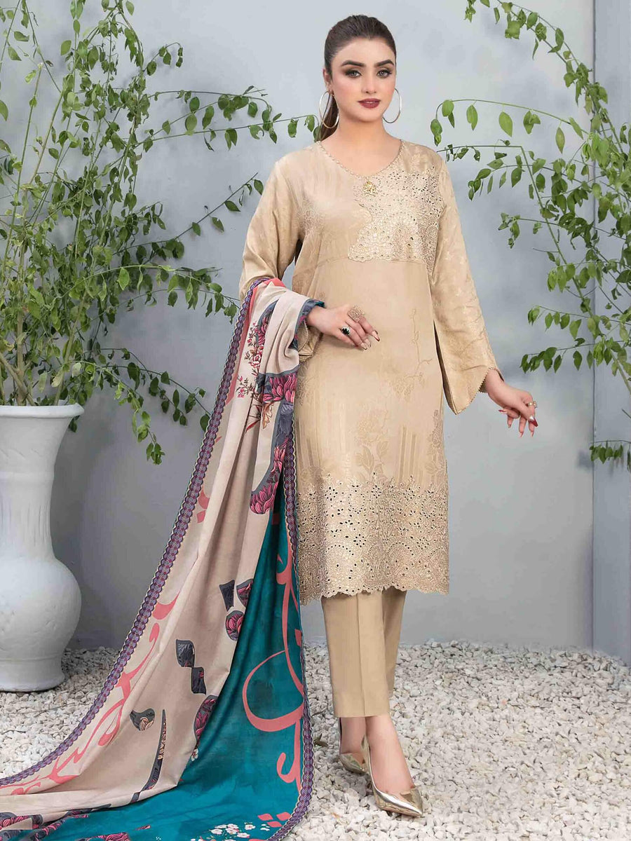 Tawakkal Fabrics Raella Unstitched Embroidered Staple 3Pc Suit D-9626