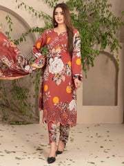 Tawakkal Fabrics Elea Unstitched Embroidered Schiffli 3Pc Suit D-9719