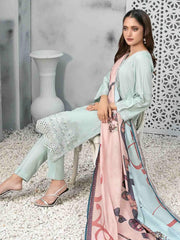 Tawakkal Fabrics Dastaan Unstitched Embroidered Staple 3Pc Suit D-9855