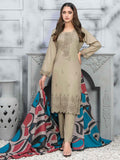 Tawakkal Fabrics Dastaan Unstitched Embroidered Staple 3Pc Suit D-9856