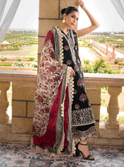 Zainab Chottani Luxury Lawn Unstitched Embroidered 3Pc Suit D-9A SADABAHAR