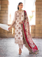 Zainab Chottani Luxury Lawn Unstitched Embroidered 3Pc Suit D-9B SADABAHAR