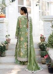 Afrozeh Summer Together Embroidered Lawn Unstitched 3Pc Suit - SERELITH