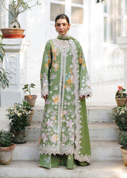 Afrozeh Summer Together Embroidered Lawn Unstitched 3Pc Suit - SERELITH