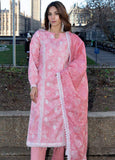 AL Zohaib Dhagakari Embroidered Lawn Unstitched 3Pc Suit D-09