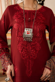 CELTS Premium Embroidered Dhanak Unstitched 3Pc Suit D-01