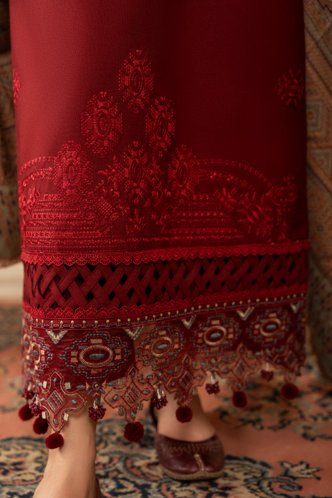 CELTS Premium Embroidered Dhanak Unstitched 3Pc Suit D-01