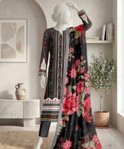 Ittehad Signature Vol-01 Printed Premium Lawn Unstitched 3Pc Suit D-01