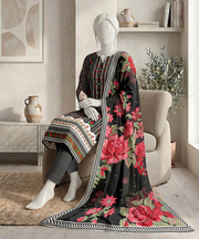 Ittehad Signature Vol-01 Printed Premium Lawn Unstitched 3Pc Suit D-01
