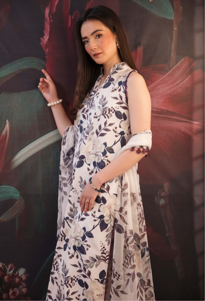 Humdum Coco Digital Printed Viscose Unstitched 3Pc Suit D-02